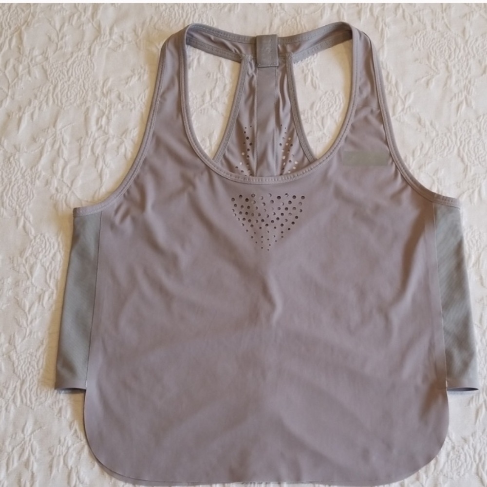 Grey Gymshark T Bar Tank.